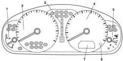 Комбинация приборов автомобиля Mazda 6