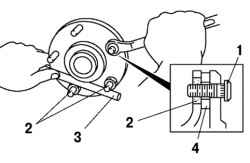 Затягивание гаек крепления ступицы колеса